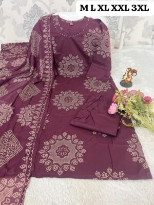Alternative view of New Arrival: Premium Dabu Cotton 3-Piece Suit Set