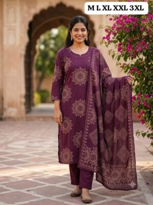 New Arrival: Premium Dabu Cotton 3-Piece Suit Set