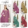 chiffon Heavy  with heavy embroidery with HAND KHATLI & Bottom/inner-French Silk