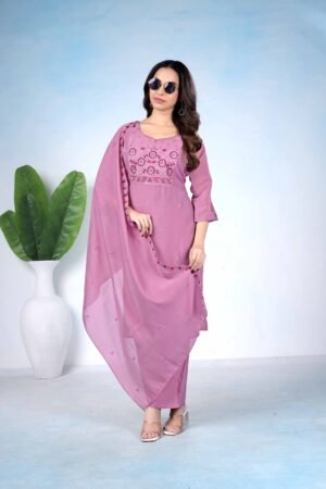 wear Best Collection  3piece Kurti Pant Dupatta Set