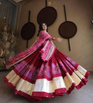 PRESENTING NEW NAVRATRI SPECIAL DESIGNER PRINTED LAHENGA CHOLI