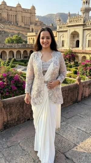 Bollywood Glam Designer Drape Saree