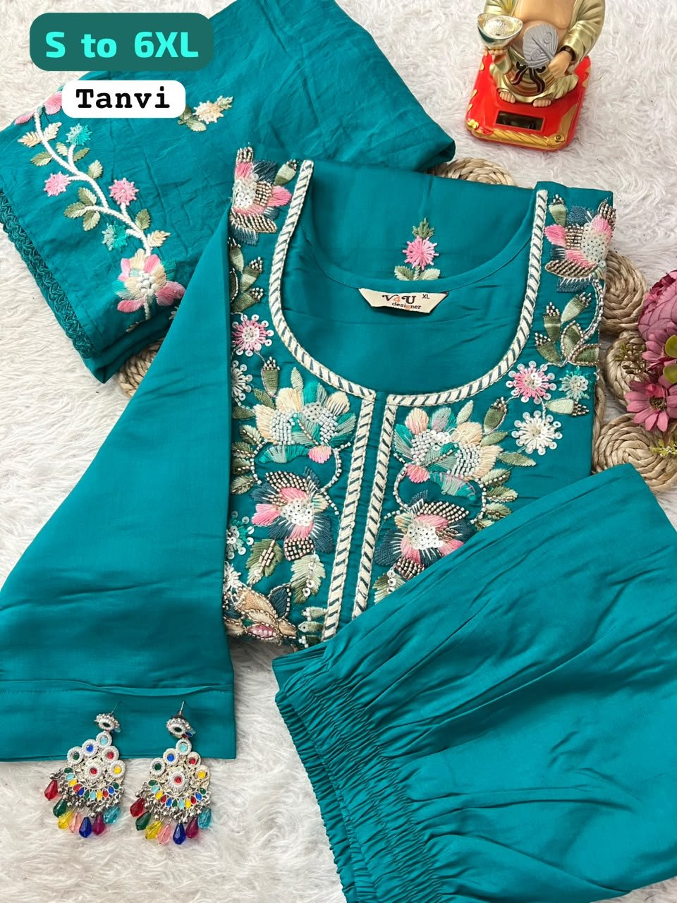 Launching New Designers Kurti Pent Dupatta Set - Image 4