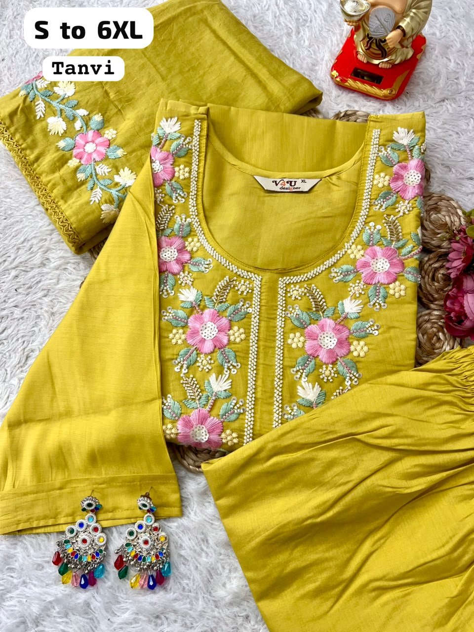 Launching New Designers Kurti Pent Dupatta Set - Image 6