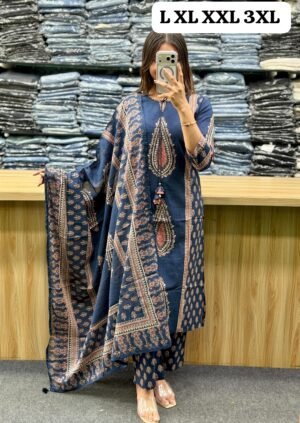 Kurti with pant with dupatta