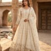 LUNCHING FESTIVAL SPECIAL HEAVY EMBROIDERY SEQUENCE WORK GOWN PENT & DUPATTA SET