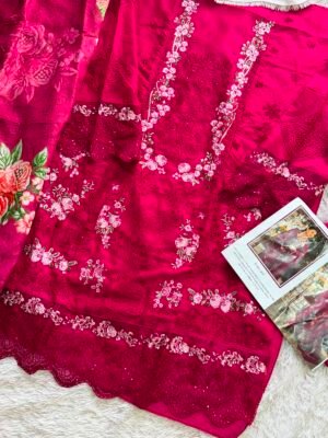 Alternative view of CAMBRIC COTTON WITH HEAVY EMBROIDERY WORK