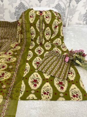 PURE MAL COTTON KURTI WITH PANT WITH MATCHING DUPPATA