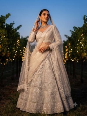 Meter Flared Premium Butterfly Net Lehenga