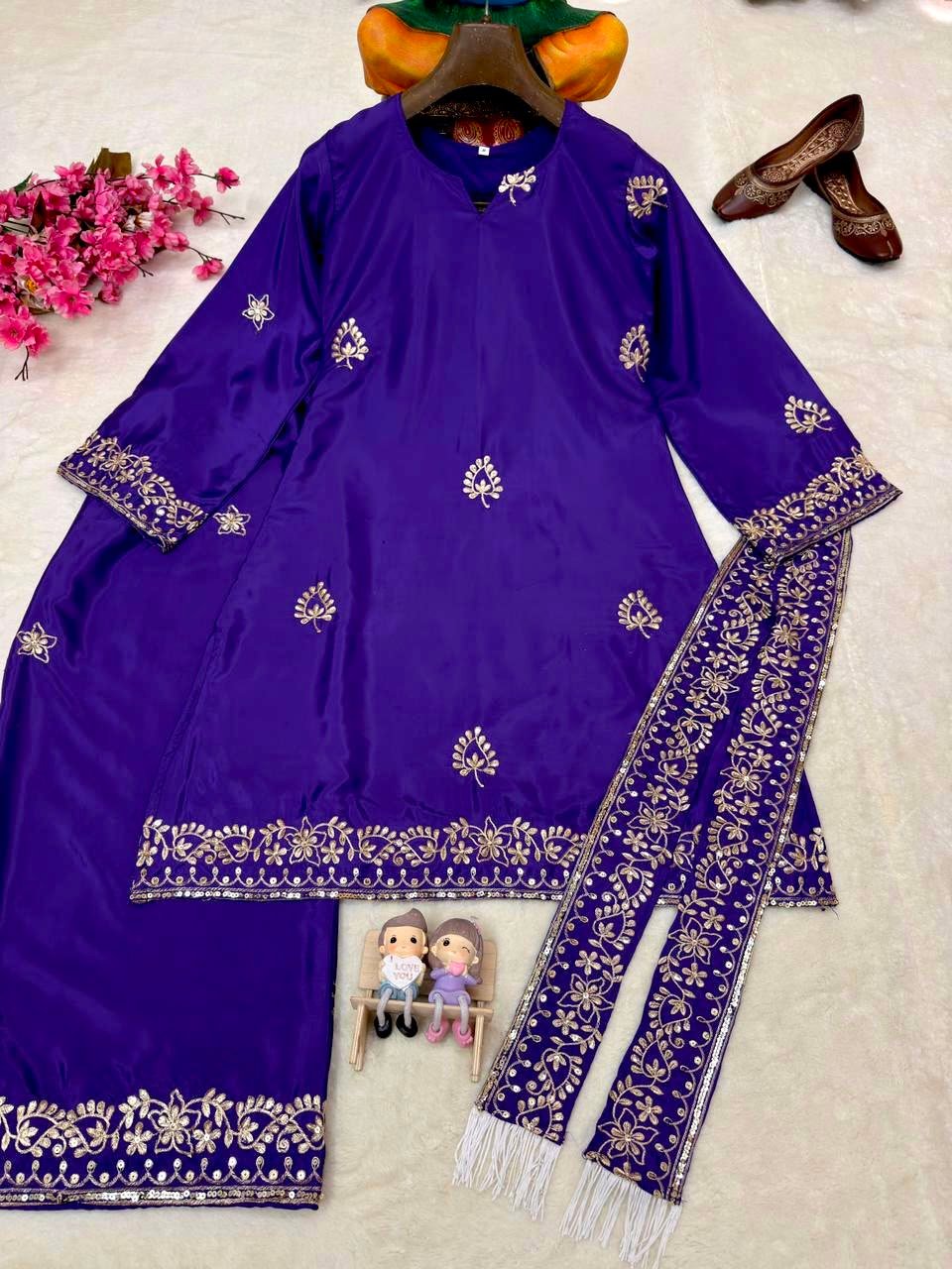 ENHANCE THE BEAUTY OF YOUR WARDROBE WITH THIS NEWLY LAUNCHED KURTI & PLAZZO SET - Image 2