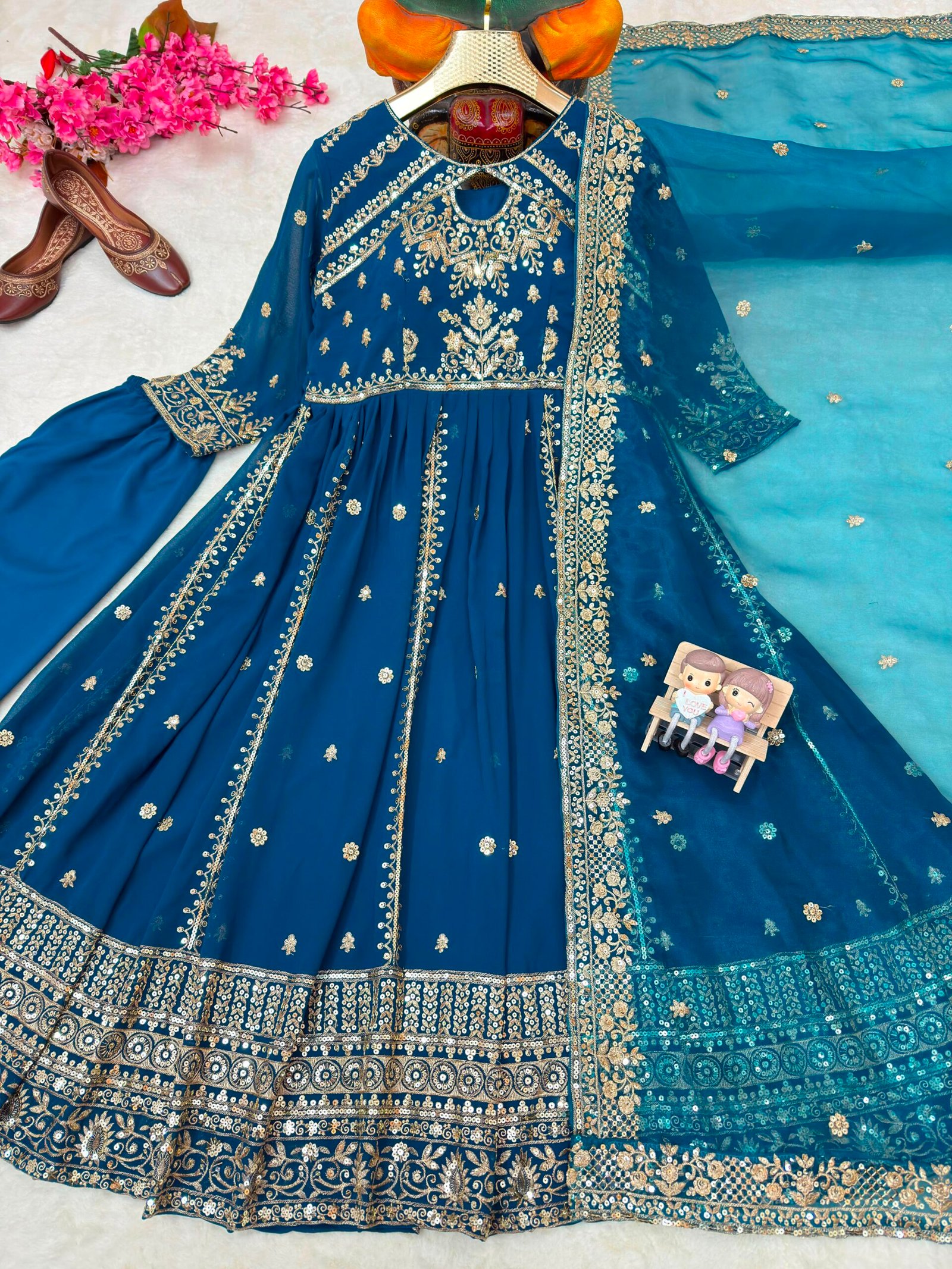 ENHANCE THE BEAUTY OF YOUR WARDROBE WITH THIS NEWLY LAUNCHED ANARKALI GOWN SET - Image 4