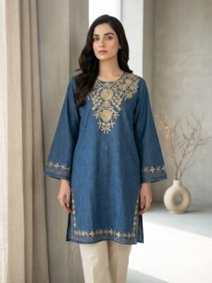 EXQUISITELY STUNNING PREMIUM IMPORTED DENIM TUNIC