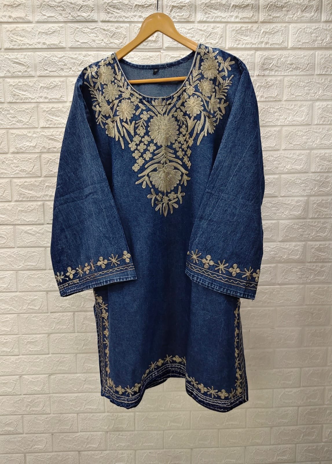 EXQUISITELY STUNNING PREMIUM IMPORTED DENIM TUNIC - Image 6