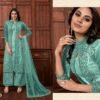 Heavy Butterfly Net  with Embroidery & Cording  With Glitter Sequences Work