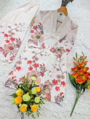 Alternative view of WOMEN'S PURE  LILEN COTTON CO-ORD SET