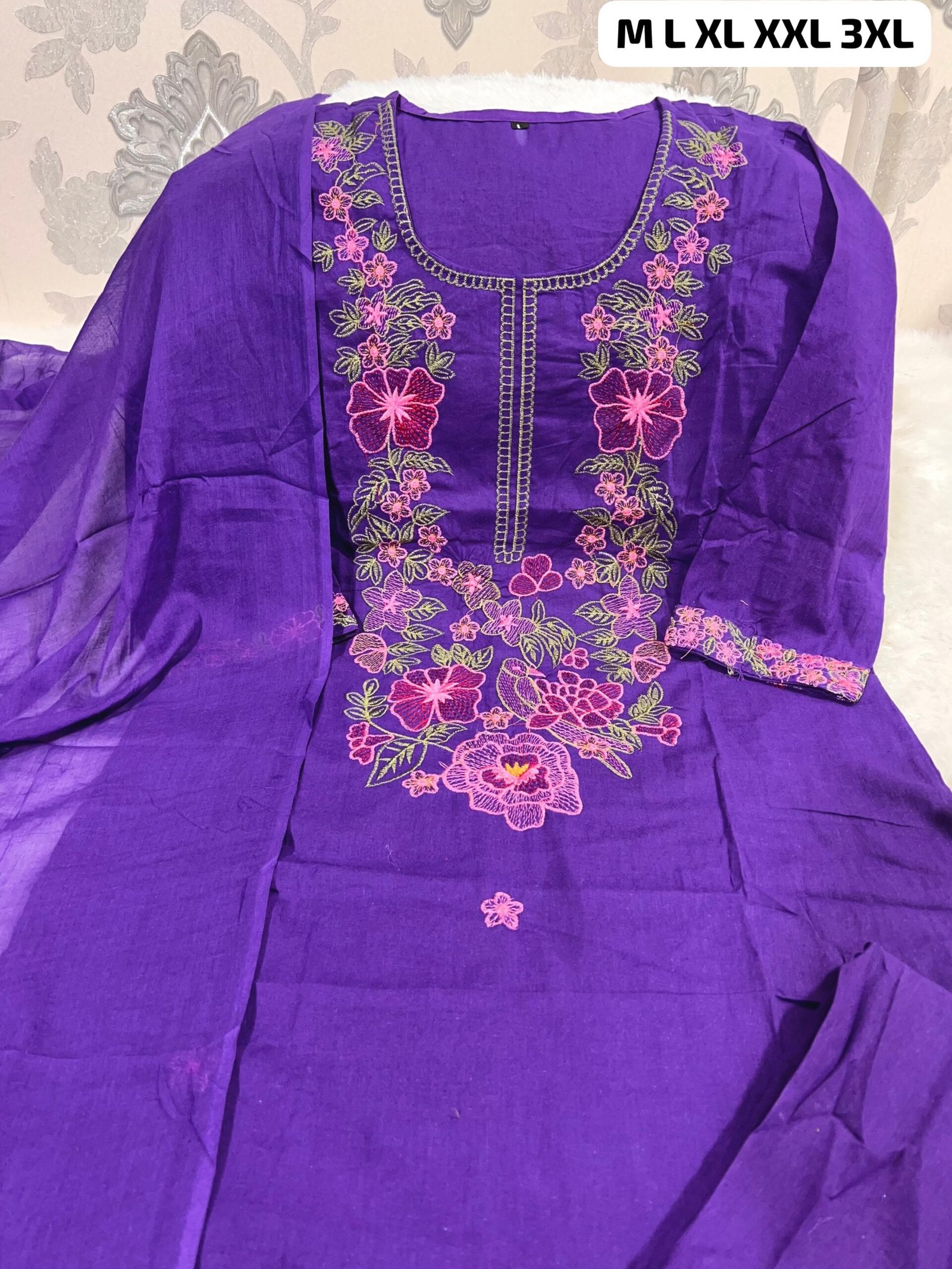 Kurti with plazzo with dupatta - Image 2