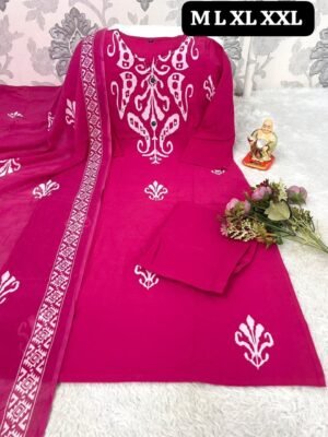 Looking to update your ethnic wardrobe? Check out this stunning Bandhani Suit Set perfect for daily wear, office, or small gatherings