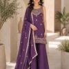 Premium Rangoli Crush Fabric with rich embroidery & sequence work