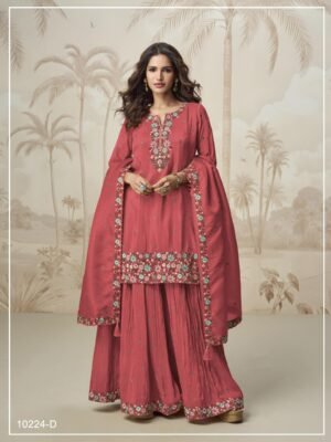 Roman Simar with Embroidery Multi & Zarkhan Work