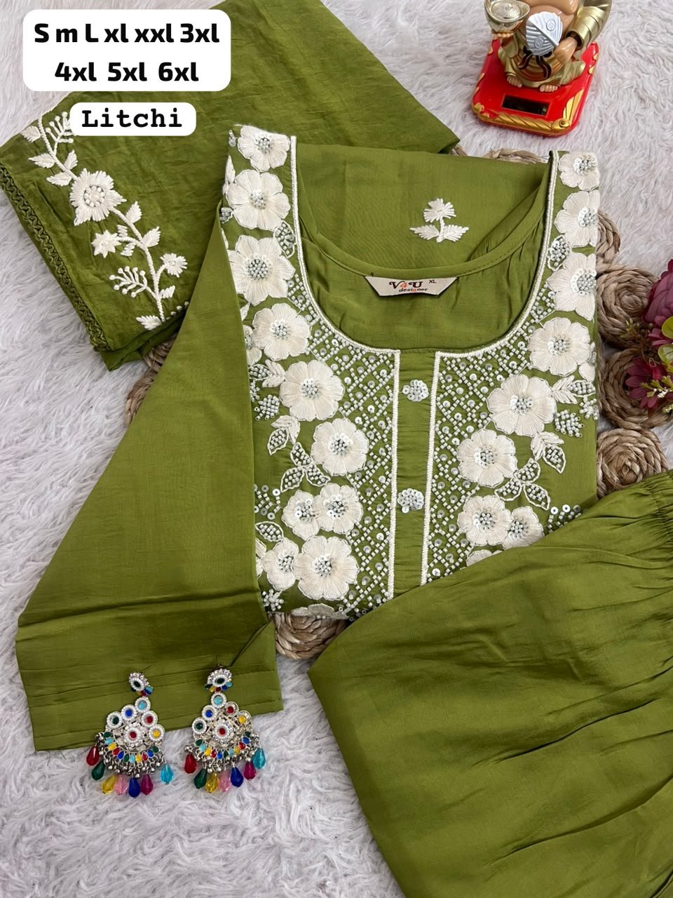 Launching New Designers Kurti Pent Dupatta Set - Image 4