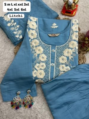 Alternative view of Launching New Designers Kurti Pent Dupatta Set