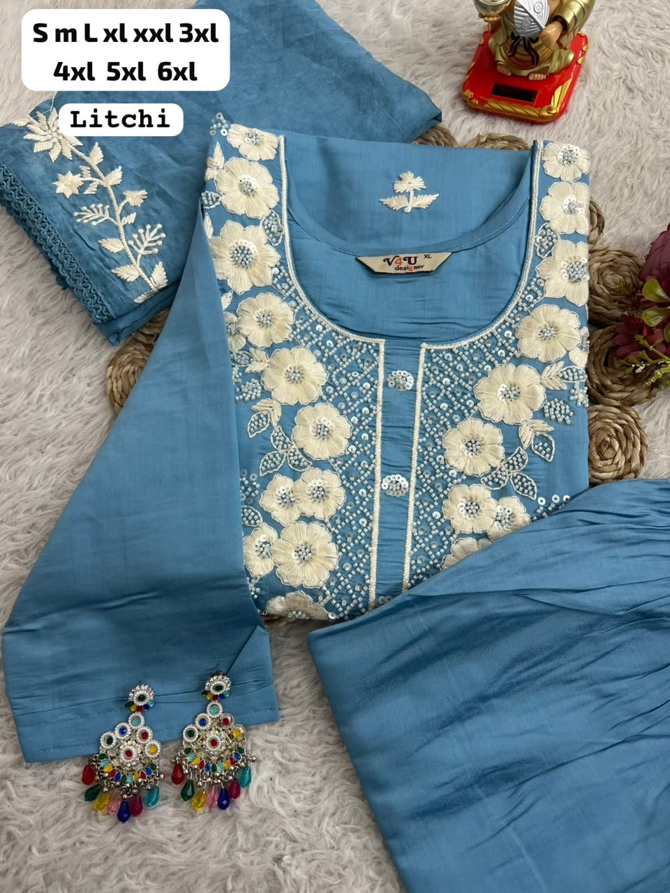 Launching New Designers Kurti Pent Dupatta Set - Image 2