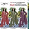siffon  with Embroidery khatli work  