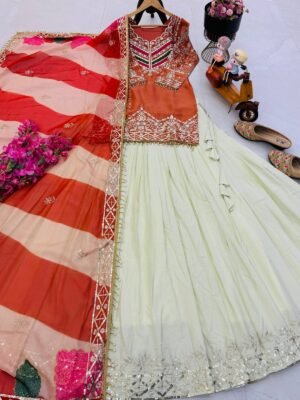 Alternative view of New Designer Party Top Lehenga & Dupatta Set