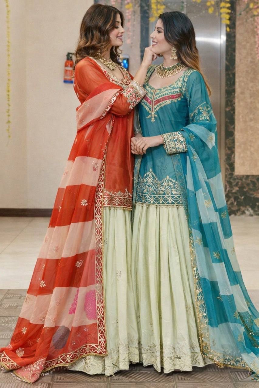 New Designer Party Top Lehenga & Dupatta Set - Image 5