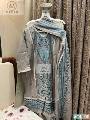 PRINTED COTTON STITCHED WITH STITCHED COTTON BOTTOM AND COTTON DUPATTA