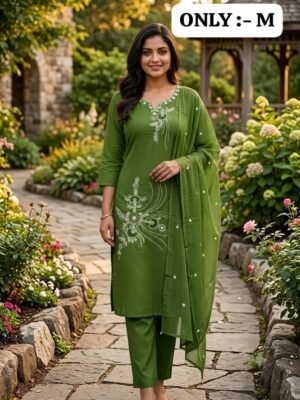 Alternative view of BEAUTIFUL KURTI WITH PANT & DUPATTA SET