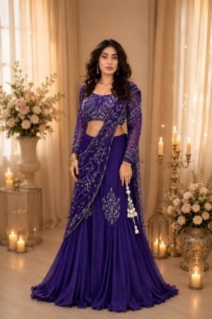 Lehenga Fabric Premium Chinnon Silk
