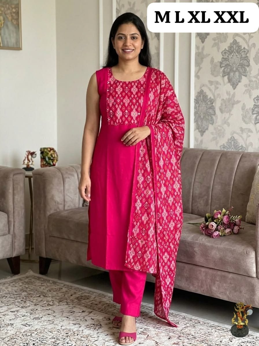 Elevate your ethnic wardrobe with our stunning new 3-Piece Suit Set - Image 7