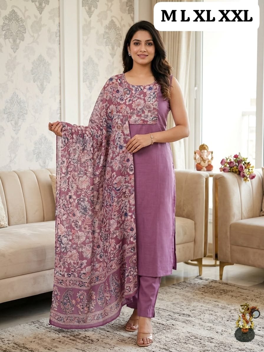 Elevate your ethnic wardrobe with our stunning new 3-Piece Suit Set - Image 11