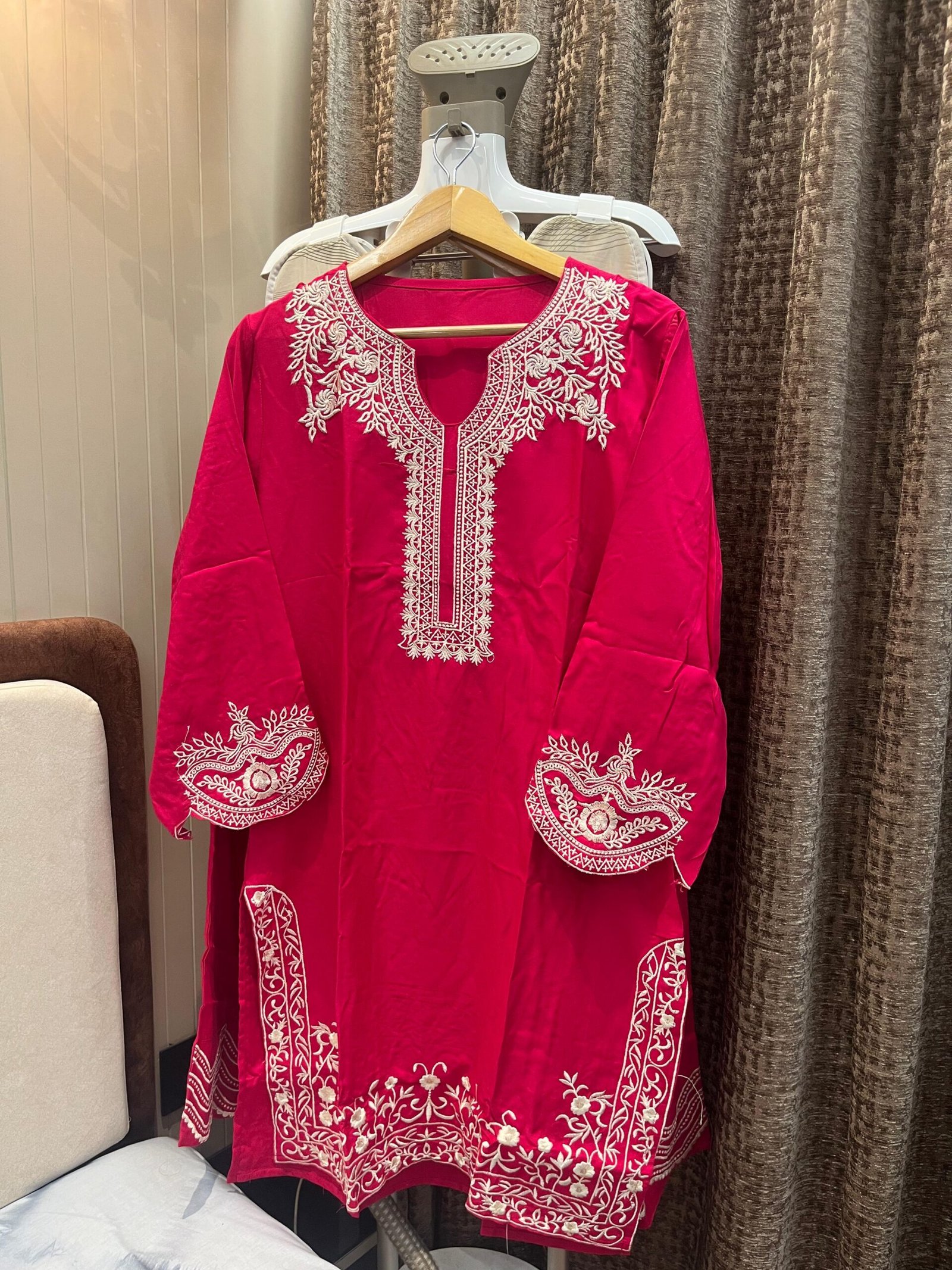 FULLY EMBROIDERY WITH DETAILED WORK