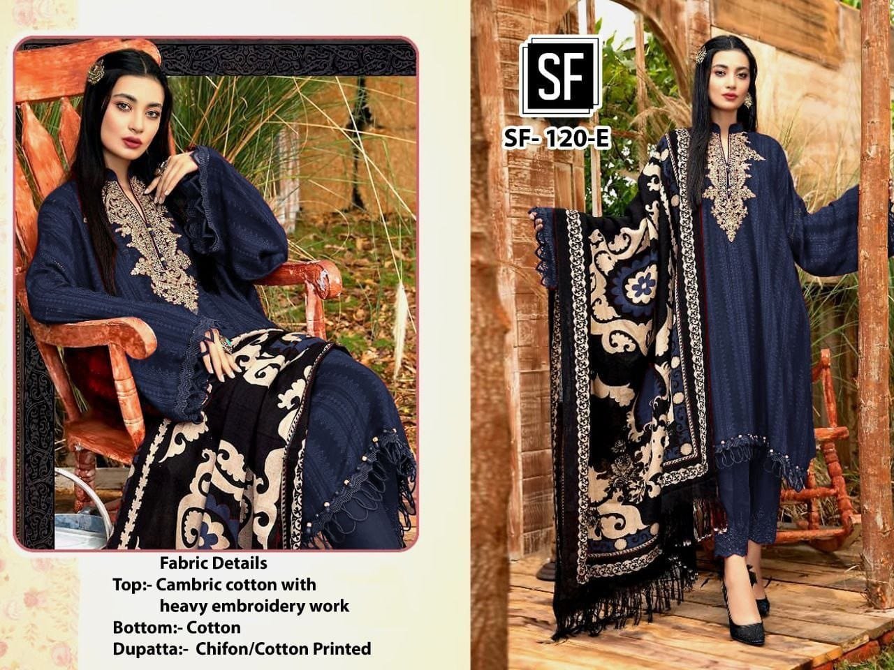 Cotton With Heavy Embroidery Work