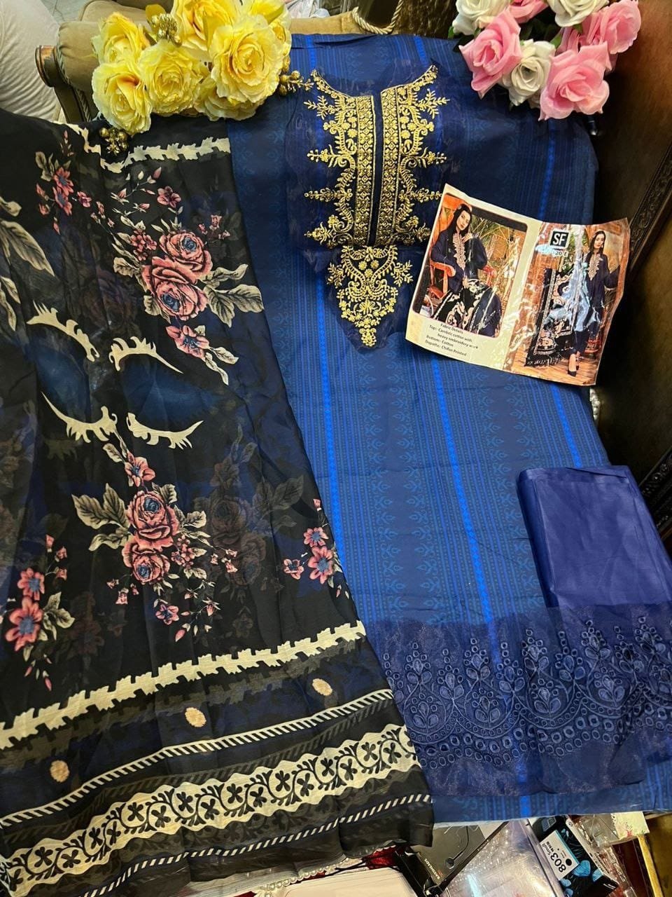 Cotton With Heavy Embroidery Work - Image 2