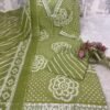 Shop This Beautiful Cotton Bandej Procin Printed Straight Style With Lehria Kurti With Plazoo  And Mal Mal Dupatta 