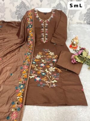 Alternative view of Launching New Designers Kurti Pent Dupatta Set