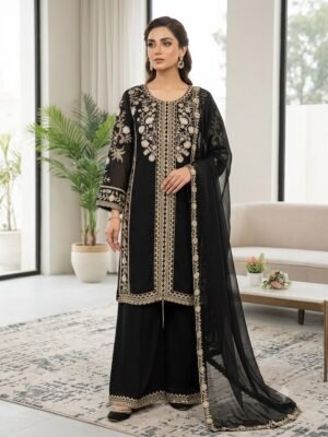 THIS WEDDING SEASON WEAR OUR BEAUTIFUL SEQUENCE EMBROIDERED WORKED TOP , PLAZZO WITH DUPATTA