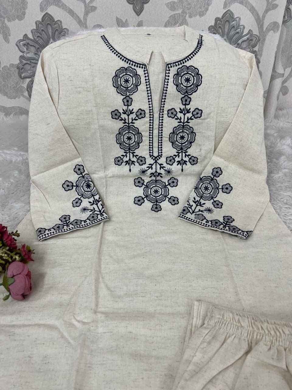 This Cotton Flex Cord-Set is all about timeless beauty and all-day comfort - Image 2
