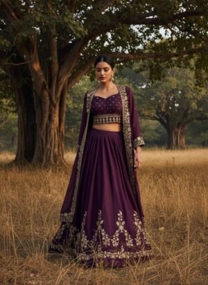 Newly Launched Premium- INDOWESTERN LEHENGA CHOLI SET