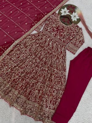 Alternative view of UPCOMING NEW READY TO WEAR COLLECTION 3 PIECE GOWN WITH BEAUTIFUL DUPATTA AND BOTTOM