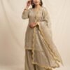 THIS WEDDING SEASON WEAR OUR BEAUTIFUL SEQUENCE EMBROIDERED WORKED TOP , PLAZZO  WITH DUPATTA