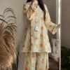Heavy Pure Natural Crep .Fully Fancy Sleeves Micro Cotton
