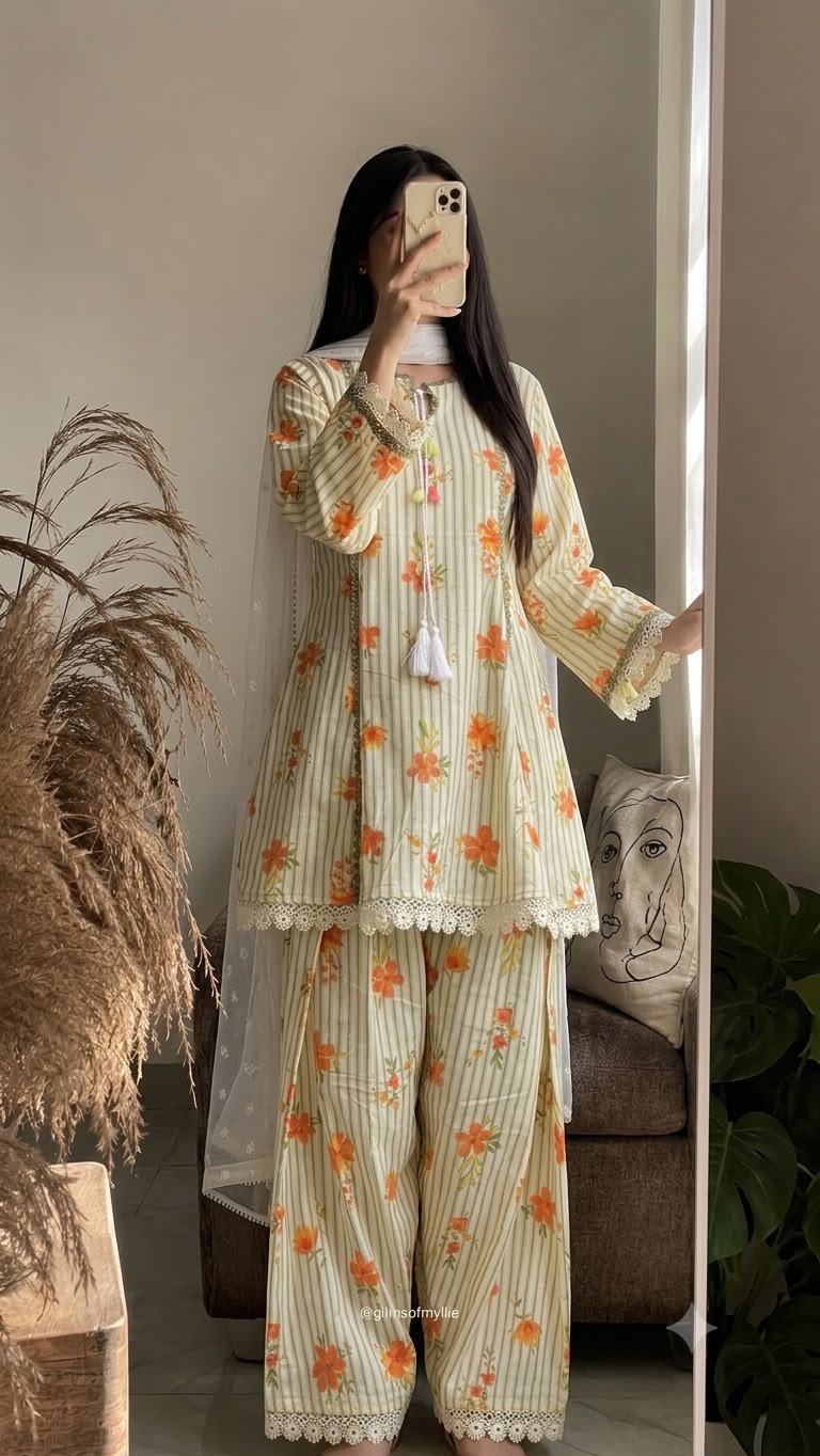 Heavy Pure Natural Crep .Fully Fancy Sleeves Micro Cotton