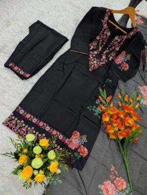 Alternative view of WOMEN'S PURE VISCOSE D CHINON KURTA SET'S