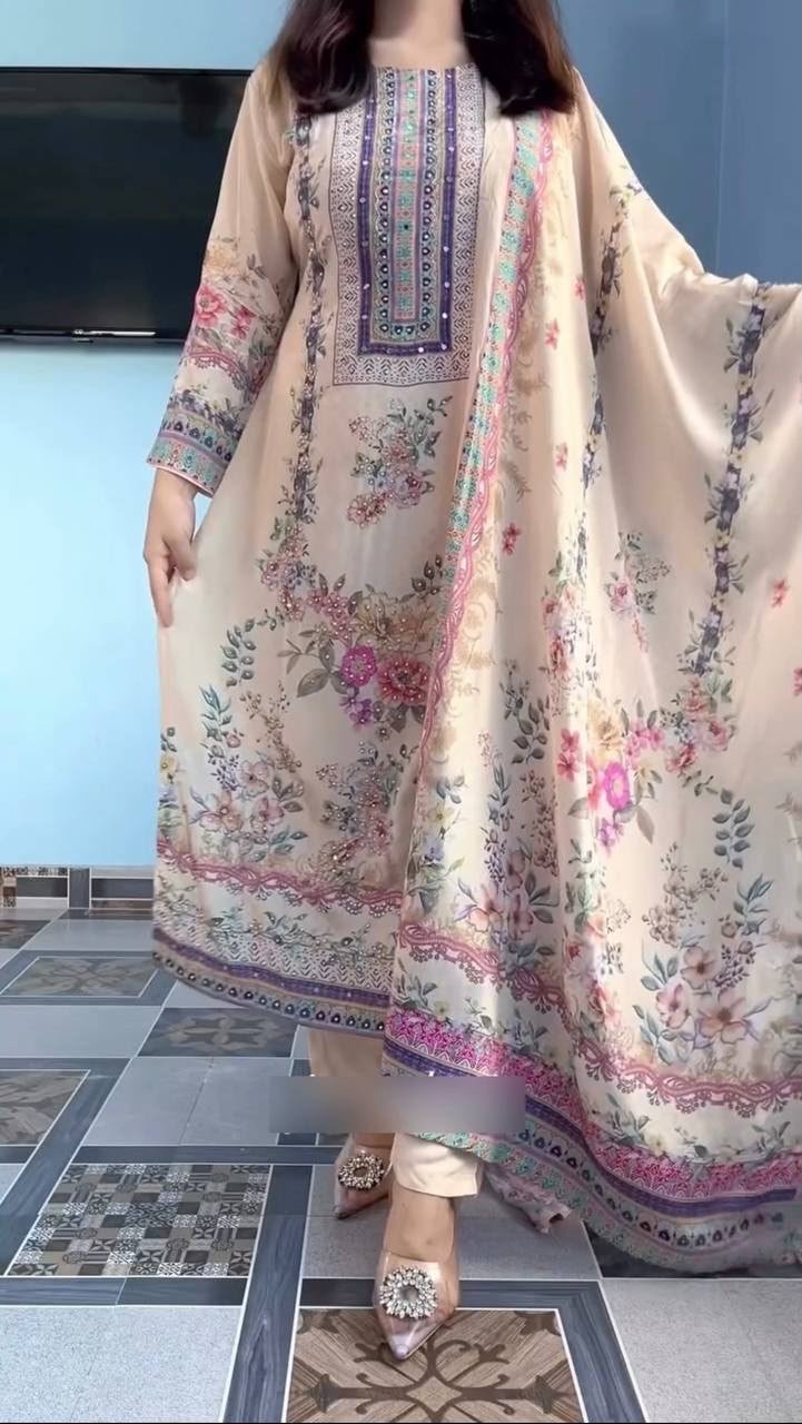 PRESERNTING UPCOMING TRADITIONAL COLLECTION WITH DIGITAL PRINTED KRUTI - PENT WITH DUPATTA