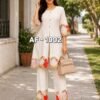 Party Wear Look Pure Mul Chanderi & CORD SET Set