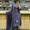 Look straight out of a dreamy movie set as you turn around and walk in this elegant flaired suit ! The perfect of traditional wear New straight A-line kurti Pant with beautiful Embroidery on kurta n sleeves